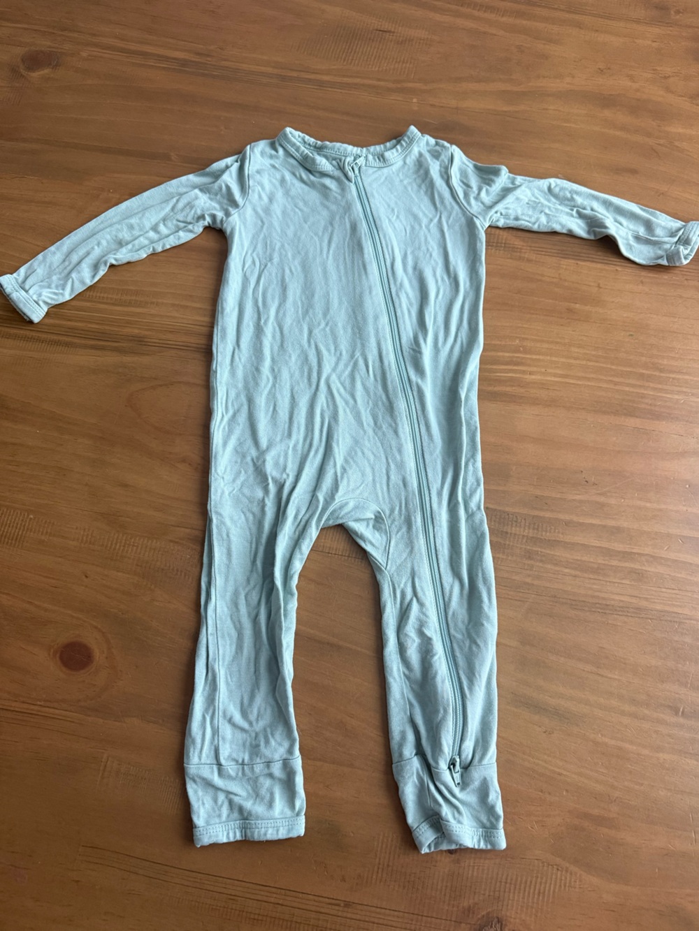 Kyte Baby Sage Green Zipper PJs